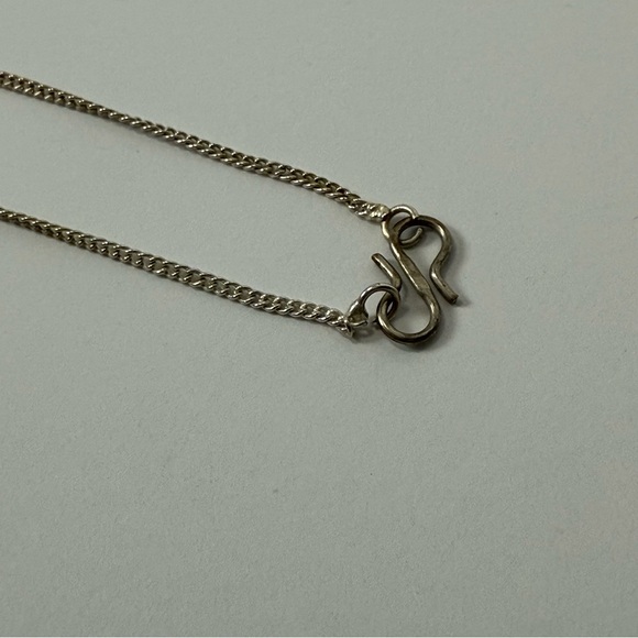 925 Rainbow Moonstone 5 Stone Bohemian Silver Plated Necklace - Picture 7 of 9